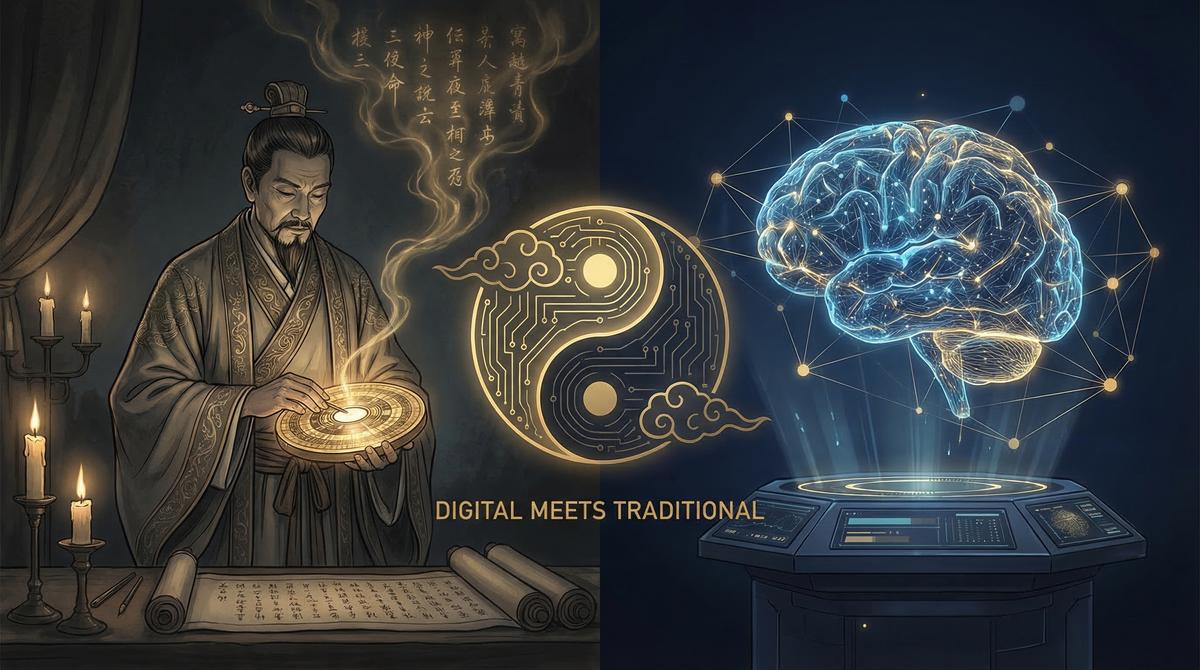 AI算命vs传统命理封面