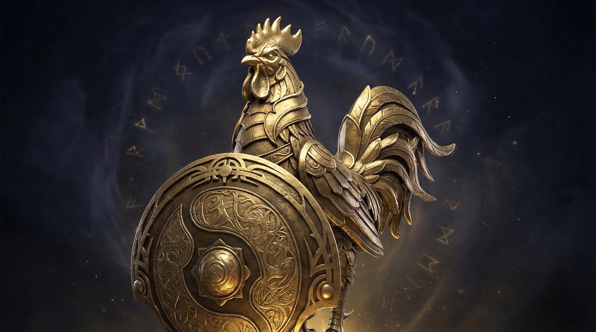 Rooster zodiac fortune 2026 illustration