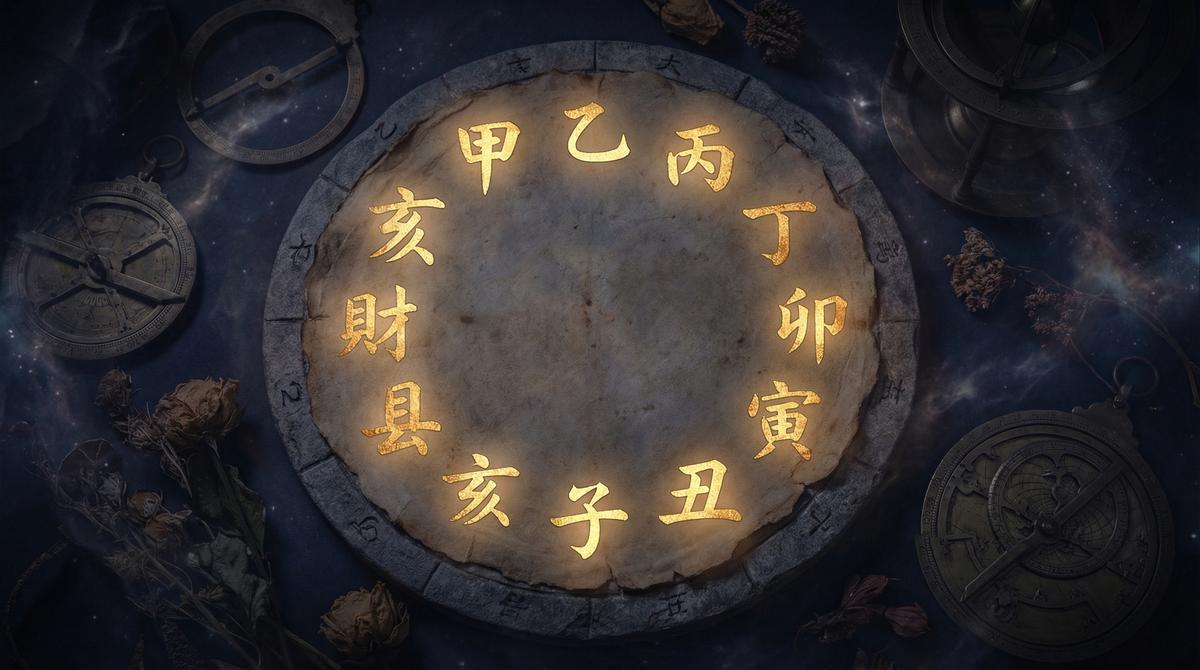天干地支と五行八卦図