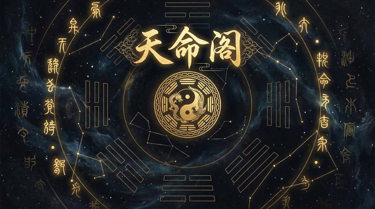 古老的罗盘和毛笔，象征着命理与起名艺术